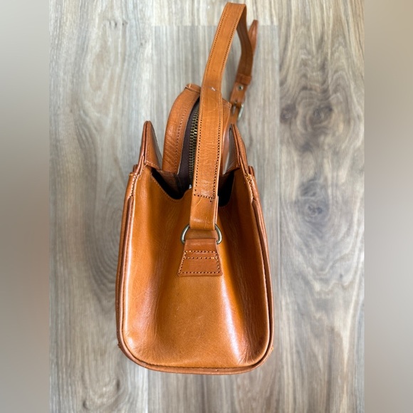 Tooled Leather Purse with Native American Chief Design - Picture 3 of 9